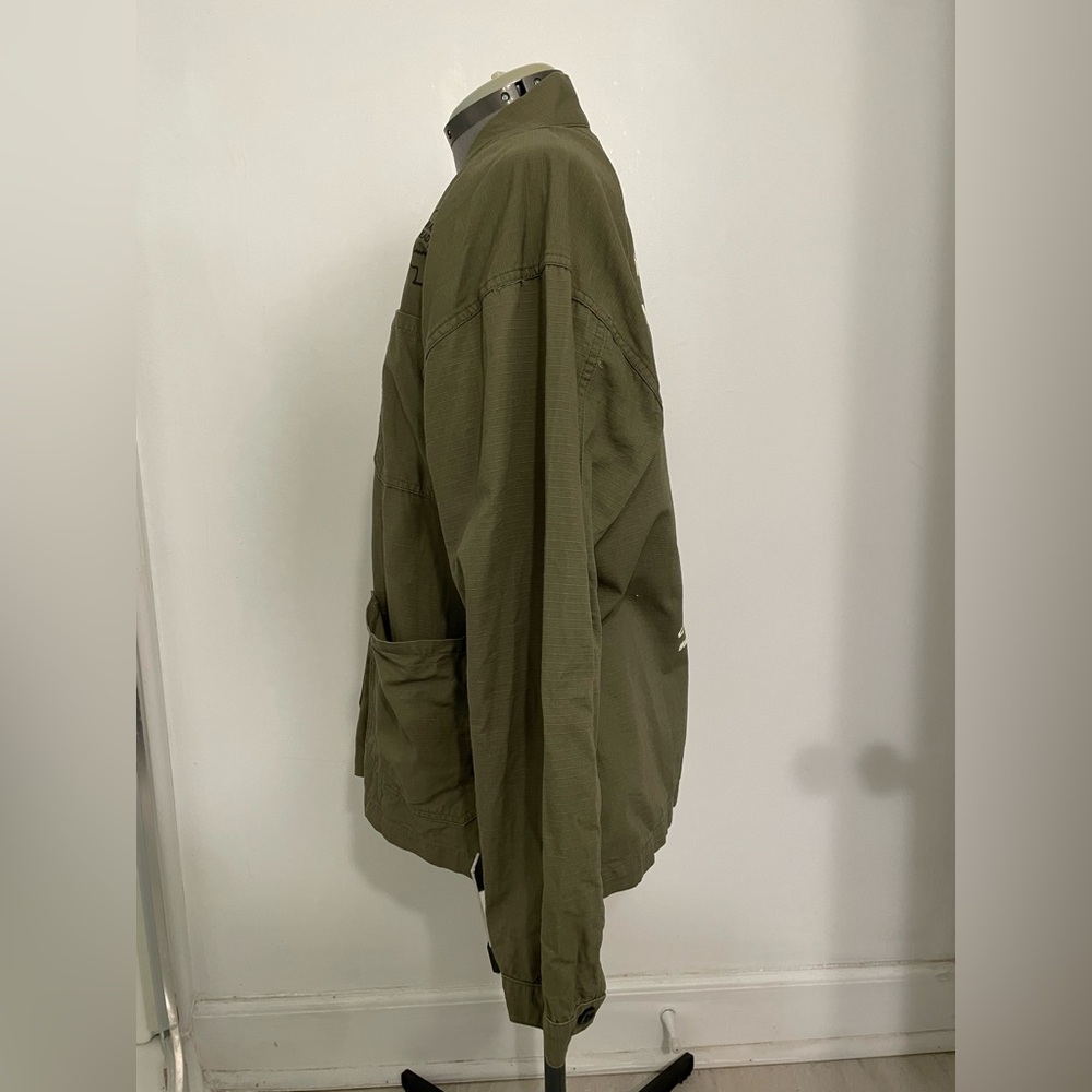 BrainDead Olive Green Kimono Jacket - Picture 4 of 6